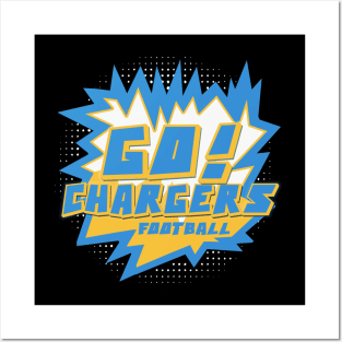 Go Chargers Posters and Art